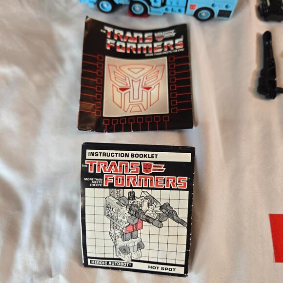 Transformers Original G1 1986 Protectobot Hot Spot Complete Box Manual Decoder - Picture 8 of 16
